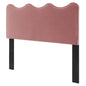 Athena Performance Velvet Twin Headboard, Velvet, Pink, 22344