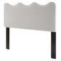 Athena Performance Velvet Twin Headboard, Velvet, Light Grey Gray, 22345