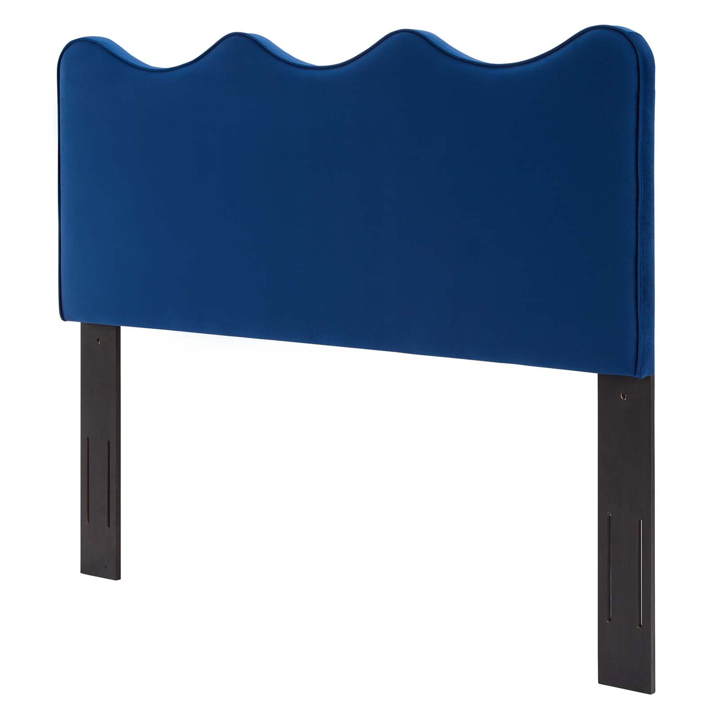 Athena Performance Velvet Twin Headboard, Velvet, Blue Navy, 22347