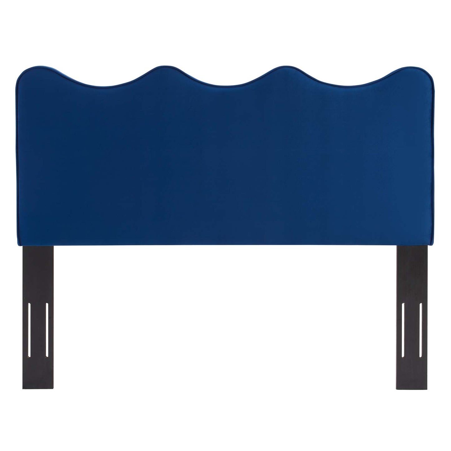 Athena Performance Velvet Twin Headboard, Velvet, Blue Navy, 22347