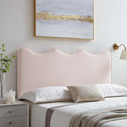 Athena Performance Velvet Twin Headboard, Velvet, Pink, 22348