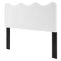Athena Performance Velvet Full/Queen Headboard, Velvet, White, 22358