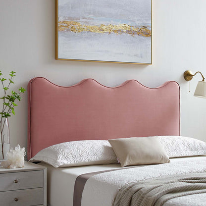 Athena Performance Velvet King/California King Headboard, Velvet, Pink, 22360