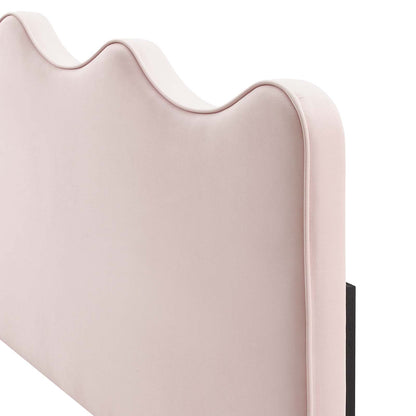 Athena Performance Velvet King/California King Headboard, Velvet, Pink, 22364