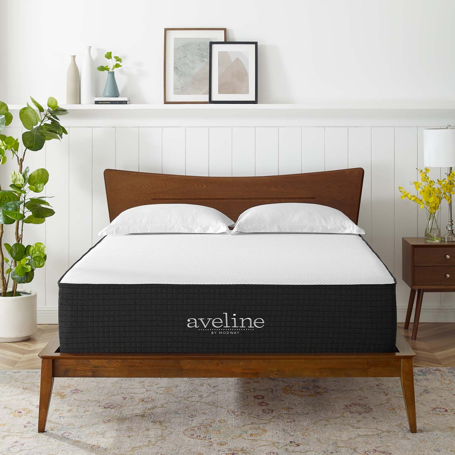 Aveline 16" Memory Foam Full Mattress, White, 22392