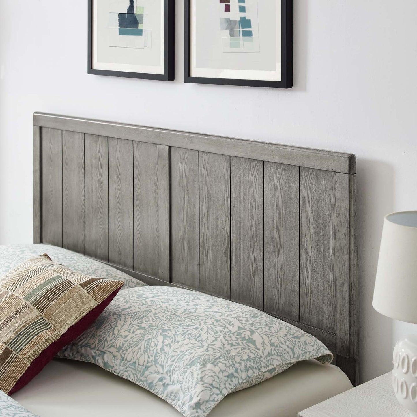 Alana Twin Wood Platform Bed With Splayed Legs, Wood, Grey Gray, 22411