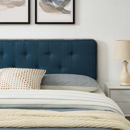Bridgette Twin Wood Platform Bed With Splayed Legs, Wood, Grey Gray Navy Blue, 22499