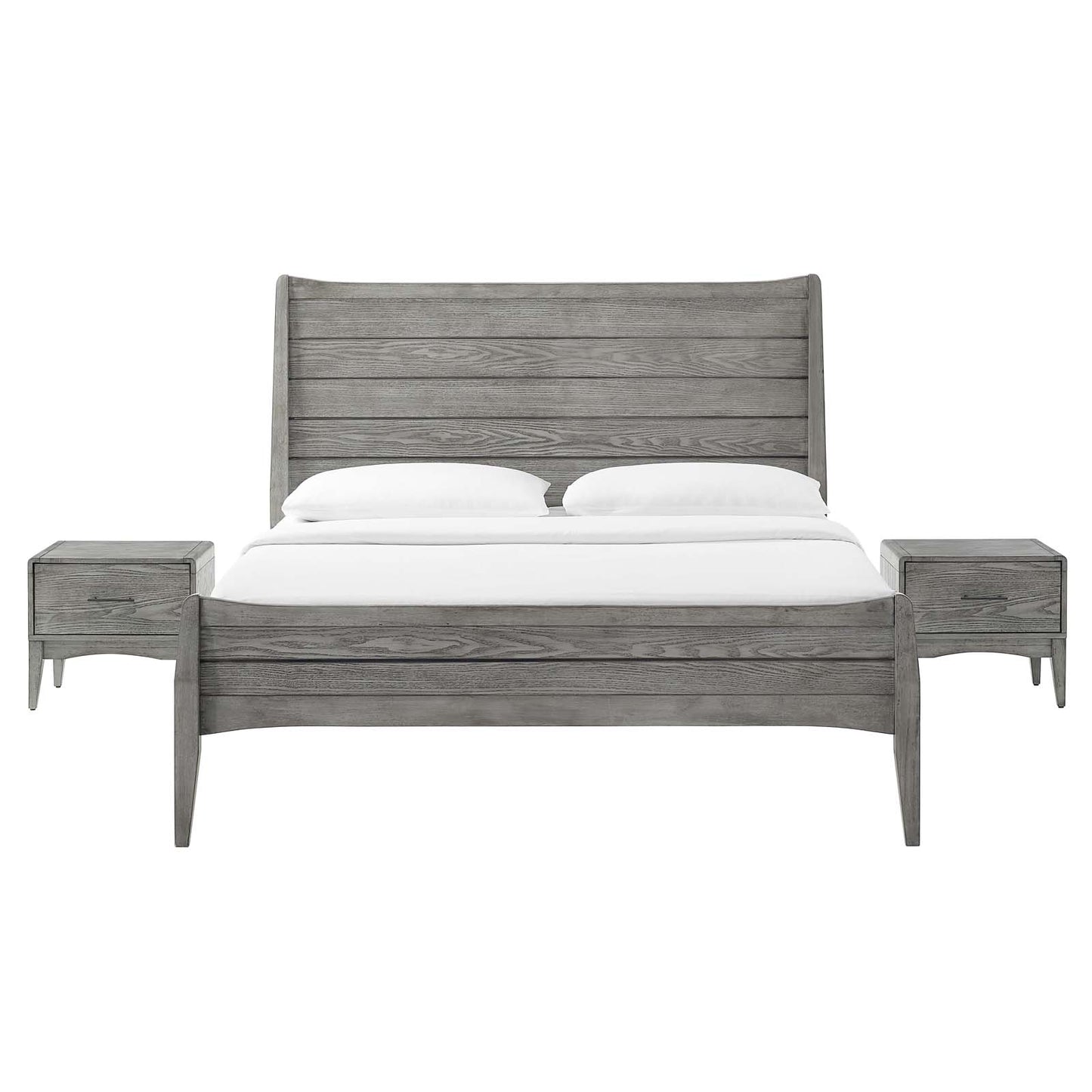 Georgia 3 Piece Twin Bedroom Set, Wood, Grey Gray, 22603