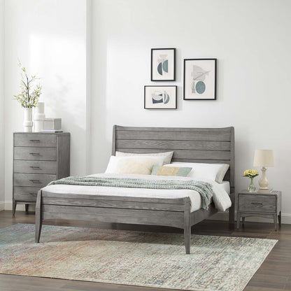 Georgia 3 Piece Twin Bedroom Set, Wood, Grey Gray, 22605