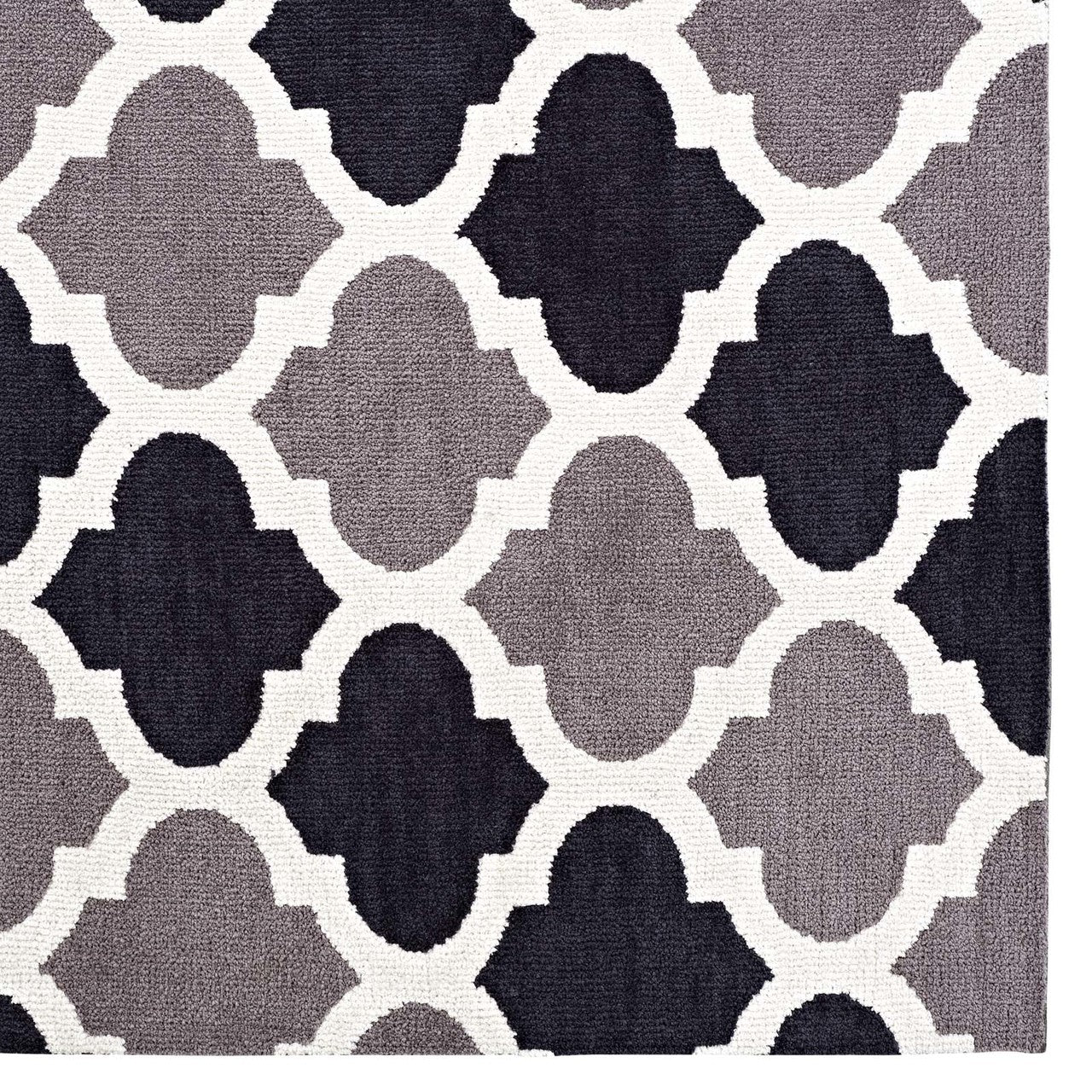 Lida Moroccan Trellis 8x10 Area Rug, Fabric, Multi Grey Gray 14725