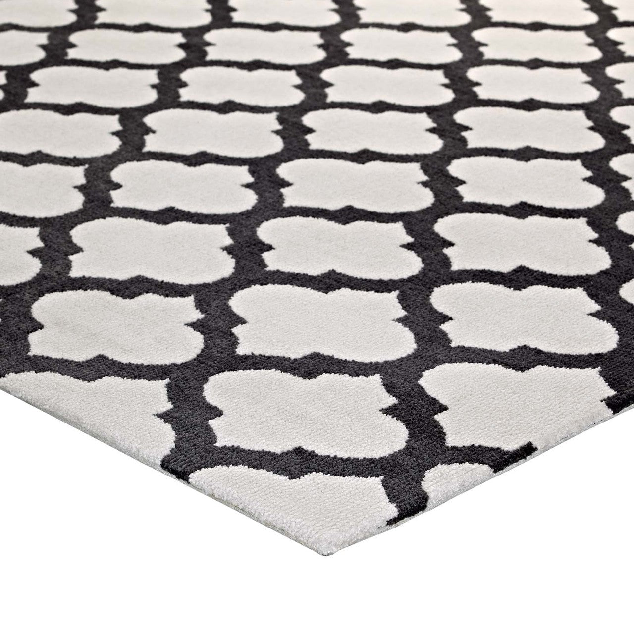 Lida Moroccan Trellis 8x10 Area Rug, Fabric, Multi Grey Gray 14727