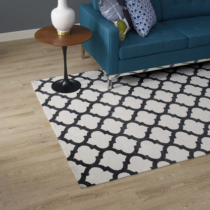 Lida Moroccan Trellis 8x10 Area Rug, Fabric, Multi Grey Gray 14727