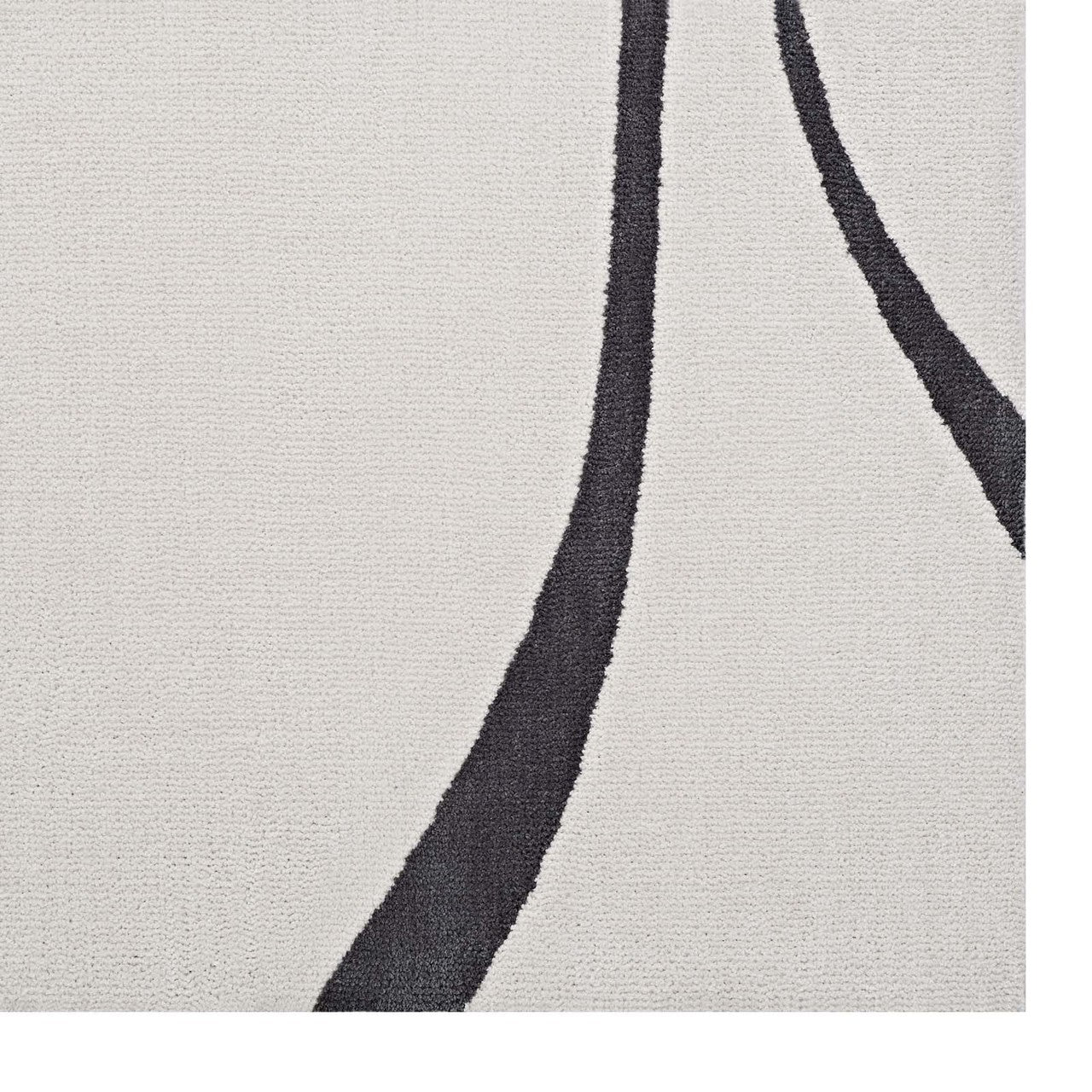Therese Abstract Swirl 5x8 Area Rug, Fabric, Multi Grey Gray 14732