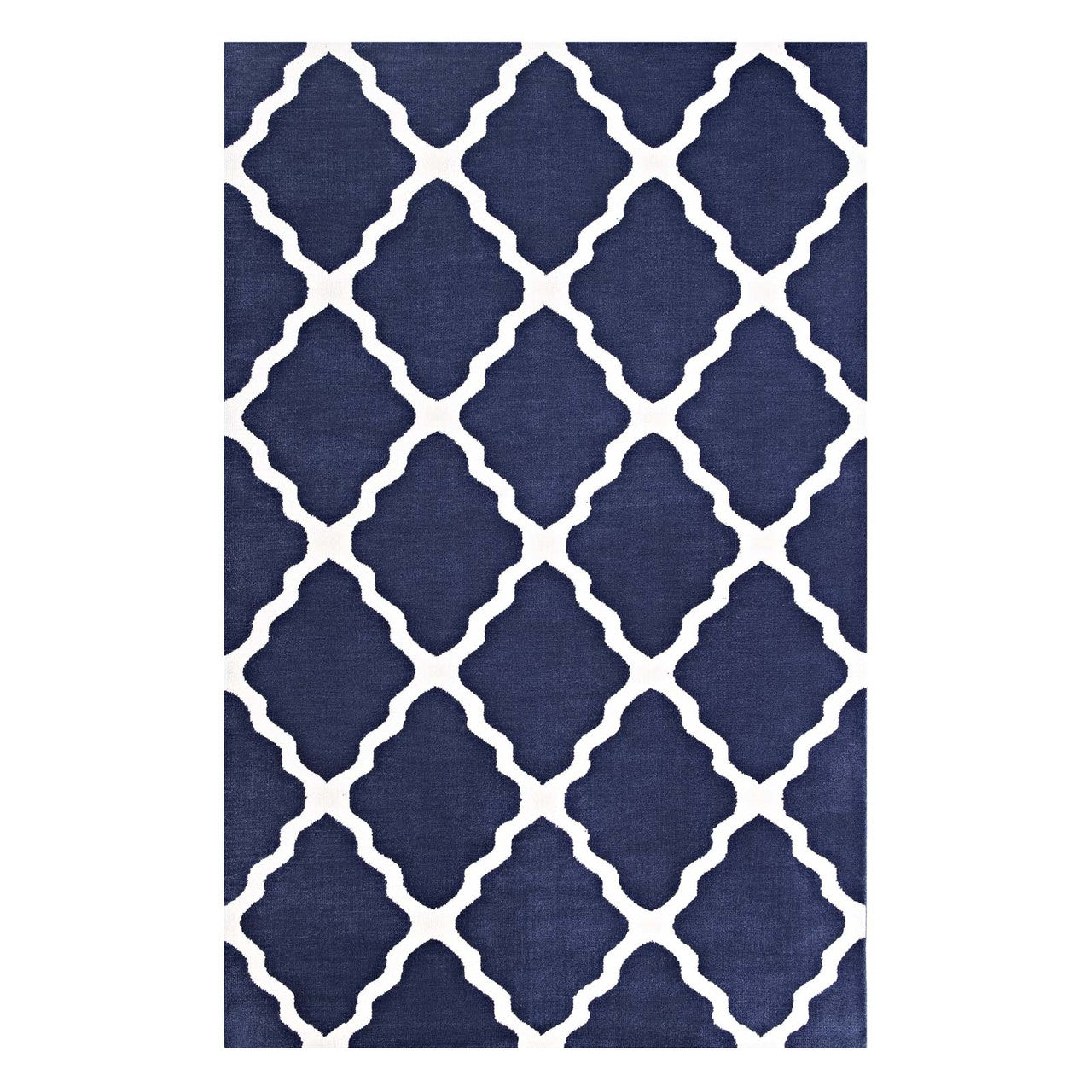 Marja Moroccan Trellis 8x10 Area Rug, Fabric, Multi White Ivory 14735