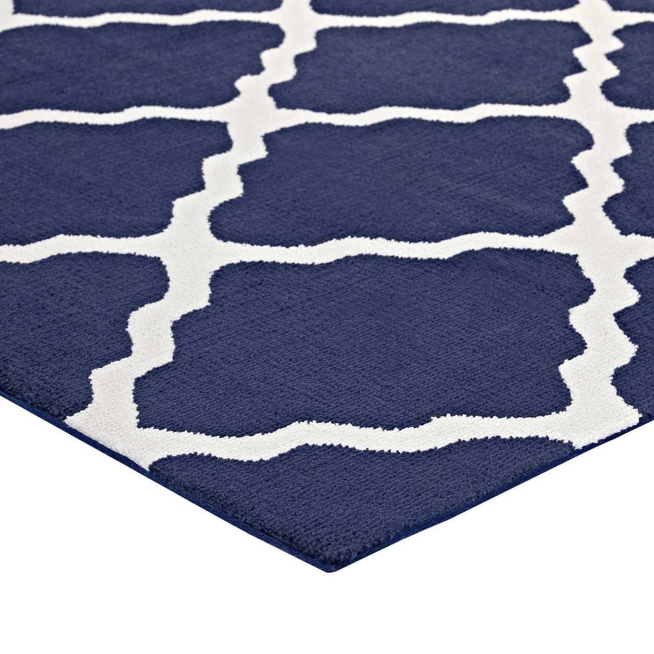 Marja Moroccan Trellis 8x10 Area Rug, Fabric, Multi White Ivory 14735