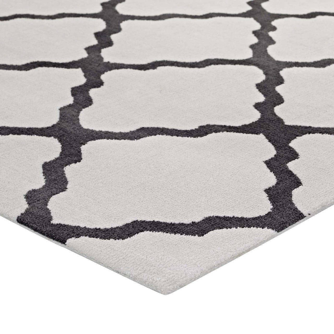 Marja Moroccan Trellis 8x10 Area Rug, Fabric, Multi Grey Gray 14741