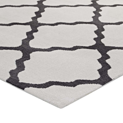 Marja Moroccan Trellis 8x10 Area Rug, Fabric, Multi Grey Gray 14741