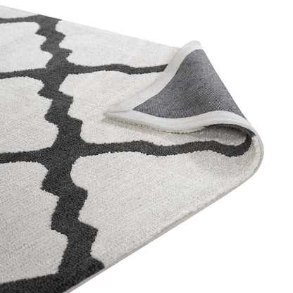 Marja Moroccan Trellis 8x10 Area Rug, Fabric, Multi Grey Gray 14741