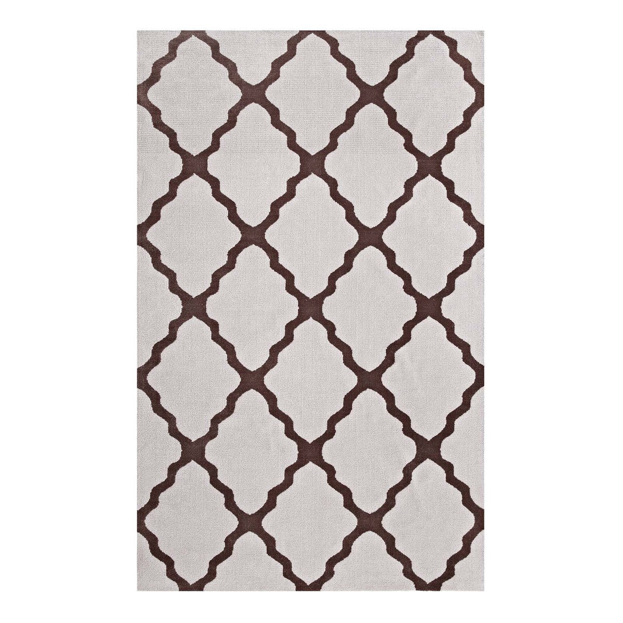 Marja Moroccan Trellis 8x10 Area Rug, Fabric, Multi Brown 14743