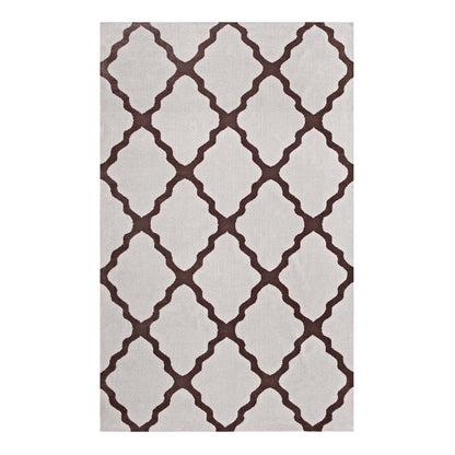 Marja Moroccan Trellis 8x10 Area Rug, Fabric, Multi Brown 14743