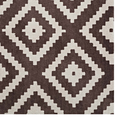 Alika Abstract Diamond Trellis 5x8 Area Rug, Fabric, Multi Brown 14752