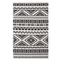 Haku Geometric Moroccan Tribal 8x10 Area Rug, Fabric, Multi White 14757