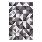 Kahula Geometric Triangle Mosaic 5x8 Area Rug, Fabric, Multi Gray Grey 14764