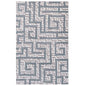 Nahia Geometric Maze 8x10 Area Rug, Fabric, Multi Grey Gray 14771