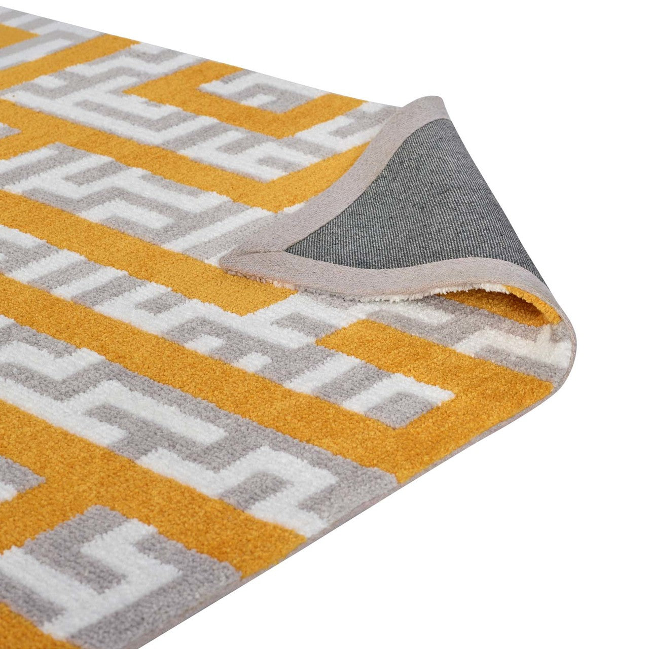 Nahia Geometric Maze 5x8 Area Rug, Fabric, Multi Yellow 14772