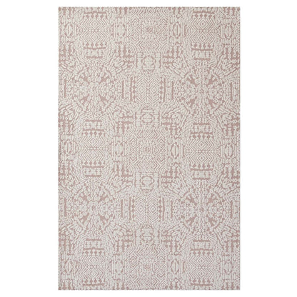 Javiera Contemporary Moroccan 5x8 Area Rug, Fabric, Multi Red 14776