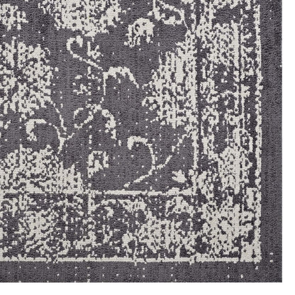 Kazia Distressed Floral Lattice 5x8 Area Rug, Fabric, Multi Grey Gray 14778