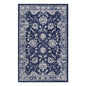 Kazia Distressed Floral Lattice 5x8 Area Rug, Fabric,  Multi Blue 14780