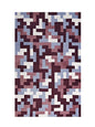 Andela Interlocking Block Mosaic 8x10 Area Rug, Fabric, Multi Red 14787