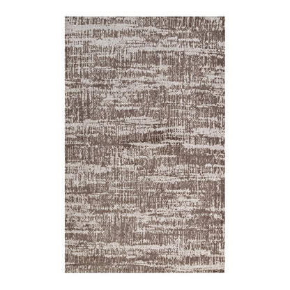 Darja Distressed Rustic Modern 5x8 Area Rug, Fabric, Multi Brown Tan 14790