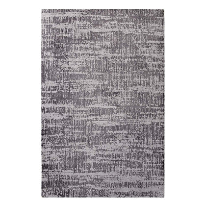 Darja Distressed Rustic Modern 5x8 Area Rug, Fabric, Multi Grey Gray 14792