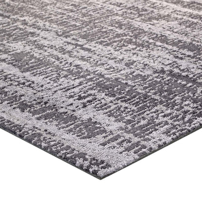 Darja Distressed Rustic Modern 8x10 Area Rug, Fabric, Multi Grey Gray 14793