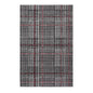 Kaja Abstract Plaid 5x8 Area Rug, Fabric, Multi Black 14794