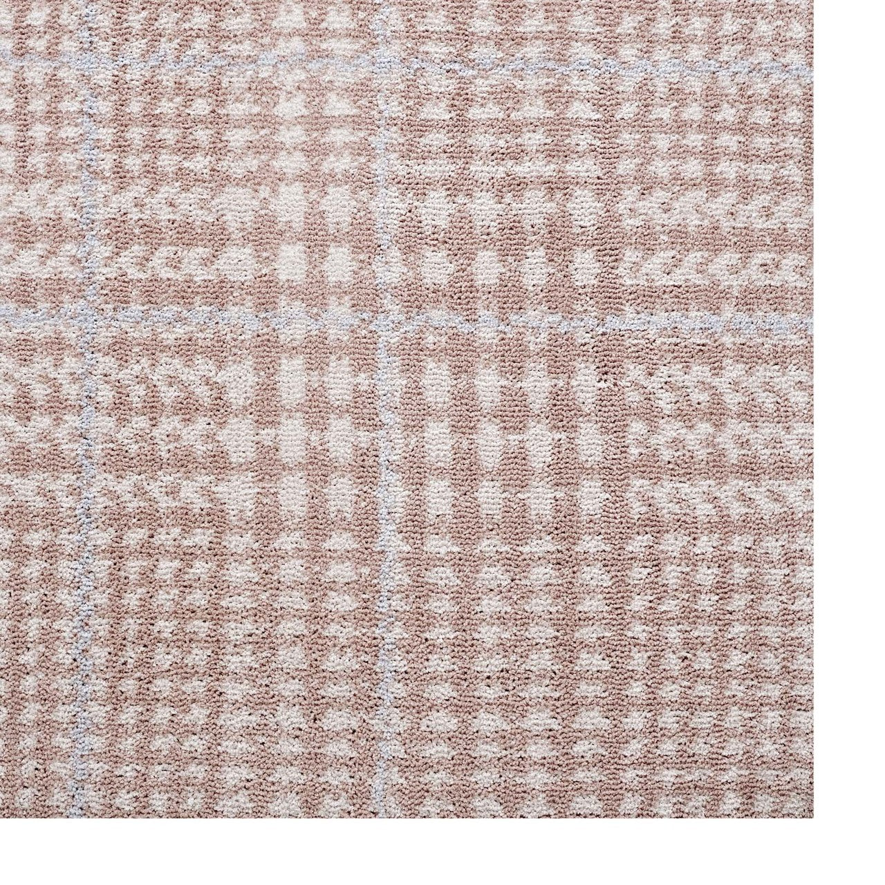 Kaja Abstract Plaid 5x8 Area Rug, Fabric, Multi Red 14796