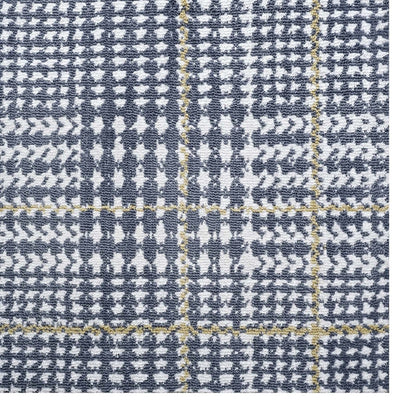 Kaja Abstract Plaid 8x10 Area Rug, Fabric, Multi Blue 14799