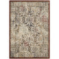 Hester Ornate Turkish 5x8 Vintage Area Rug, Fabric,  Brown Tan 14839