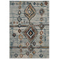 Jenica Distressed Moroccan Tribal Abstract Diamond 5x8 Area Rug, Fabric,  Multi Beige 14857