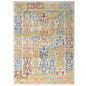 Solimar Distressed Southwestern Aztec 8x10 Area Rug, Fabric, Multi Colorful 14873