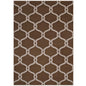 Beltara Chain Link Transitional Trellis 8x10 Area Rug, Fabric, Multi Brown 14894