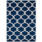 Beltara Chain Link Transitional Trellis 5x8 Area Rug, Fabric, Multi Navy Blue 14895