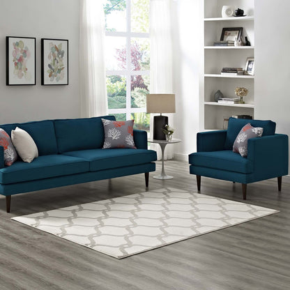 Beltara Chain Link Transitional Trellis 8x10 Area Rug, Fabric, Multi Ivory White 14898