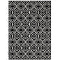Frame Transitional Moroccan Trellis 8x10 Area Rug, Fabric, Multi Black 14900