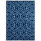 Frame Transitional Moroccan Trellis 8x10 Area Rug, Fabric, Multi Navy Blue 14902