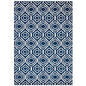 Frame Transitional Moroccan Trellis 5x8 Area Rug, Fabric, Multi Navy Blue 14903