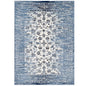 Chiara Distressed Floral Lattice Contemporary 8x10 Area Rug, Fabric, Antique  Blue 14908