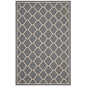 Avena Moroccan Quatrefoil Trellis 8x10 Indoor and Outdoor Area Rug, Fabric, Grey Gray 14924